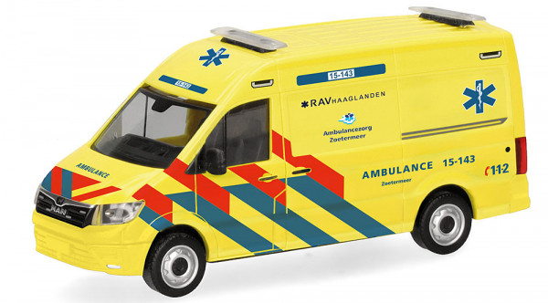 Herpa 098694 - MAN TGE Kasten HD Ambulance N