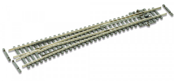 Peco SLE389F - Code 55 Weiche 10* links, großer Radius: 914mm, leitendes Herzstück