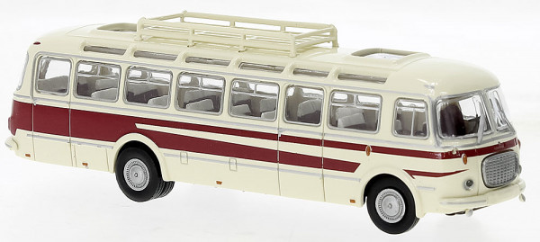 Brekina 58235 - Skoda 706 RTO Lux hellbeige, dunkelrot,