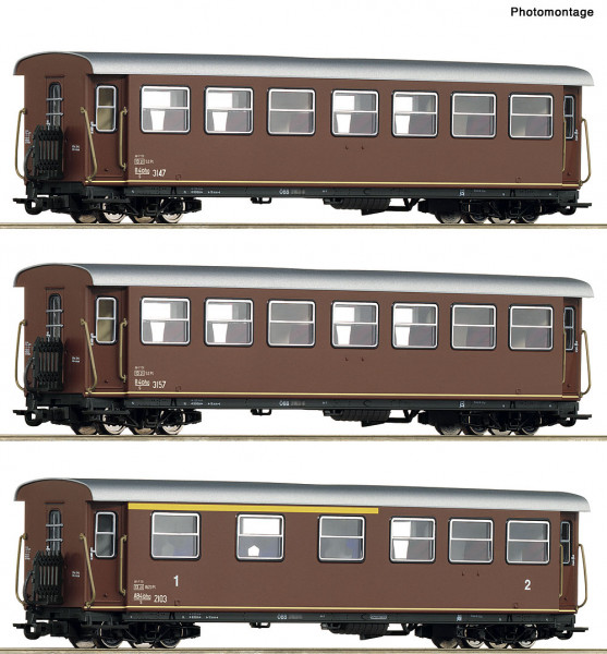 Roco 6240007 - ÖBB 3er Set Personenwagen ÖBB 34