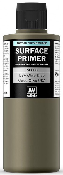 Vallejo 774608 - Primer (Grundierung) US olivgrau, 200 ml