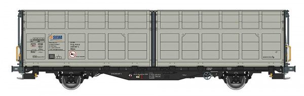 Albert Modell 246008 - PKP Schiebewandwagen Hbbillns grau Ep.6, PKP-SILVA