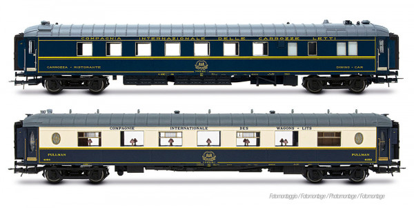 Rivarossi HR4428 - CIWL, 2-tlg. Set „R30/R33“ Milano-Napoli, WR „Pistoiesi“ + WSP Cote D´Azur