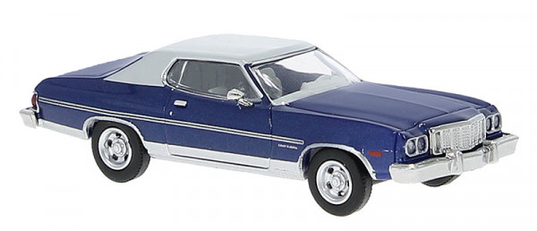 Brekina 19731 - Ford Gran Torino blau/lichtgrau