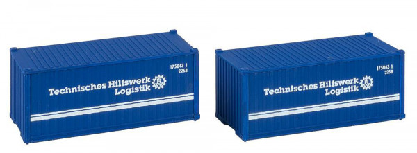 Faller 182005 - 20´ Container THW, 2er-Set
