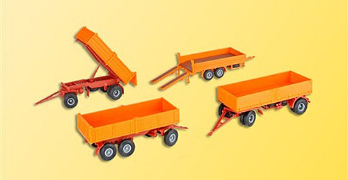 Kibri 15707 - Kommunalhänger-Set vierteilig