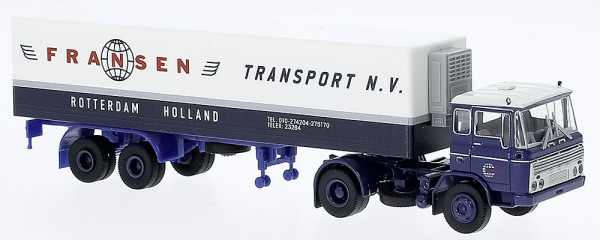 Brekina 85293 - DAF FT 2600 Kühlkoffer-SZ altes Design 1962, Fransen,