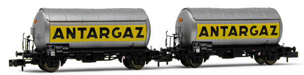 Arnold HN6478 - SNCF Set 2-teilig Gaskesselwagen 2-achsig Ep.3, "Antargaz"