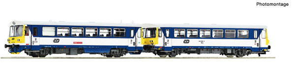 Roco 7700042 - CD Dieseltriebwagen Rh 810 CD mit Beiwagen DC E5