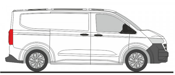 Rietze 11722 - Volkswagen e-Transporter T7 Kasten KR FD clear white
