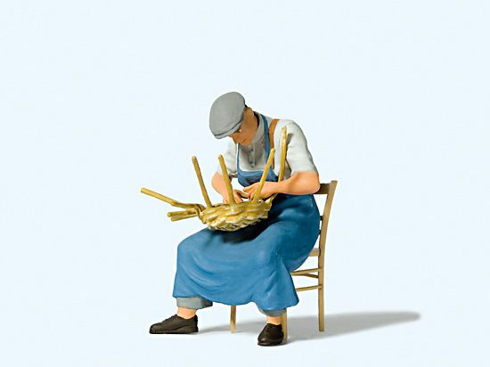 Preiser 45521 - Korbmacher, sitzend