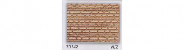 Heki 70142 - Sandsteinläufermauer N/Z 28 x 14 cm 2 Stück Heki dur Modellbauplatten