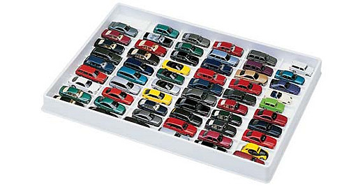 Herpa 029339 - PKW Sammelbox (weiss) für 59 Modelle