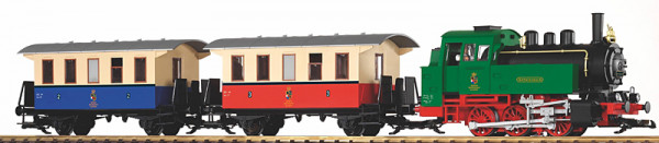Piko 37130 - Set Dampflok BR 80 + Personenwagen 3-teilig bunt G