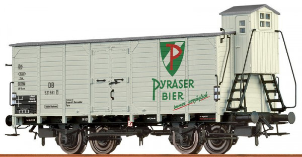 Brawa 67480 - DB Bierwagen G10 „Pyraser Bier” Ep.3, mit Bremserhaus