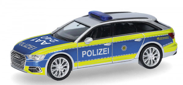Herpa 099271 - Audi A6 Avant "Polizei Baden-Württemberg"