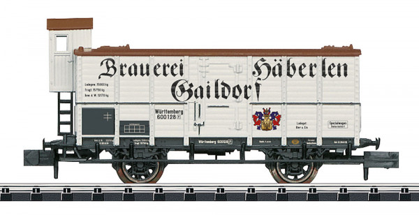 Trix 18994 - K.W.St.E. Wärmeschutzwagen mit Bremserhaus Ep.1, Brauerei Häberlen