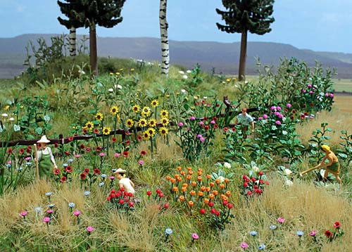 Busch 1258 - Set Natur Pur Blumen und Pflanzen