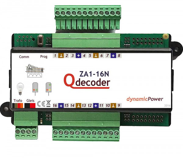 Viessmann 1408 - Magnetweichendecoder Qdecoder ZA1-16N dlx – ehem. Art. QD152