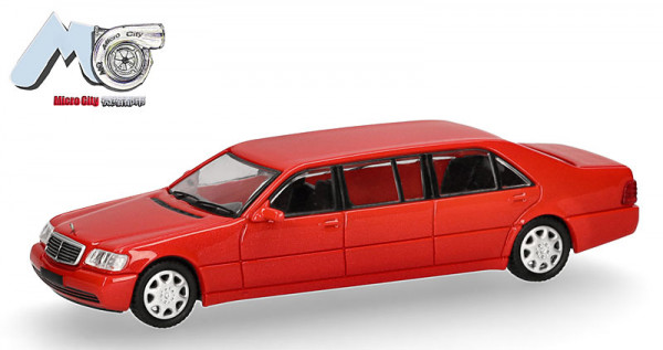 Herpa 87MC000104 Mercedes-Benz S600 Pullmann, rot