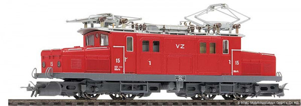 Bemo 1253535 - BVZ Zahnrad-Ellok HGe 4/4 Nr.15 , "Krokodil", Nostalgielok
