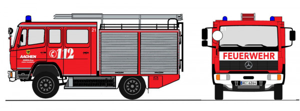 Loewe 4061 - MERCEDES BENZ 917 (LN2) - LF 8/6 - Fw. Aachen, CBRN-Zug