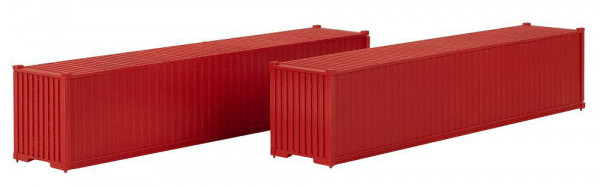 Faller 182154 - 40´ Container, rot, 2er-Set