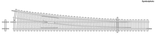 Roco 4042491 - Betonschwellen-Weiche rechts WR 10°