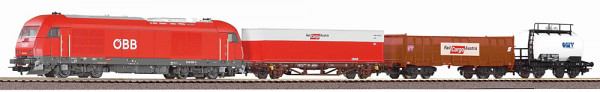 Piko 97948 - ÖBB Start Set Herkules + 3 Güterwagen, mit Bettung