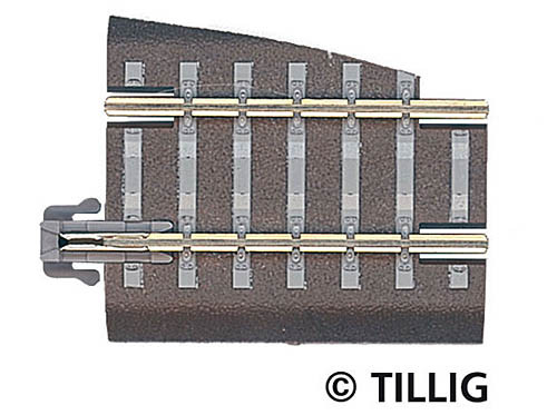 Tillig 83721 - G5k gerades Bettungsgleis G5 36mm rechts Weichenabgang