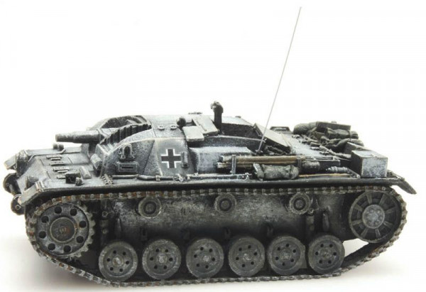 Artitec 387.322 - EDW Stug III Ausf A-2 Winter, Fertigmodell aus Resin, lackiert