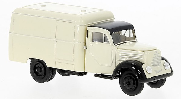 Brekina 30725 - Robur Garant Koffer hellbeige, schwarz, 1953,