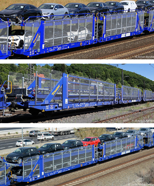Sudexpress S356004 - DB AG Set 3-teilig Autotransportwagen Laaers L02A Ep.6, TOUAX