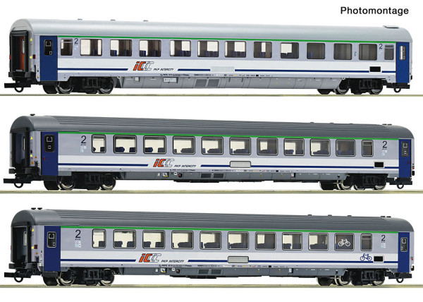 Roco 6200314 - PKP 3er Set IC-Wagen PKP E6