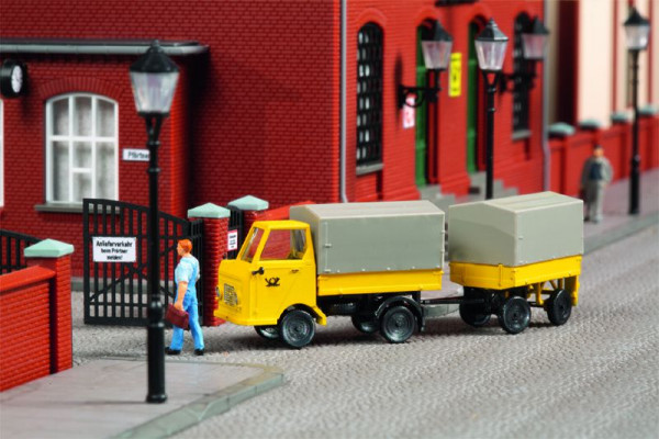 Auhagen 43662 - Multicar M22 Post mit Anhänger