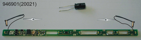 Fleischmann 946901 - LED Innenbeleuchtung, flackerfrei, Ersatz für 20021 (Eurofima-Reisezugwagen)