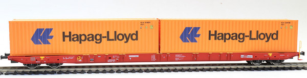 Igra 96010094 - SK Tragwagen Sggnss-XL Rail Cargo Austria Ep. 6, 2x "Hapag-Lloyd"