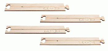 Faller 161911 - Laser-Street Basis Set Fahrbahn gerade 4x 212,5 mm Lasercut Modell