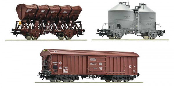 Roco 6600330.1 - DB Set 3-teilig Güterwagen Ep.4, jeweils 1x aus Set 6600330