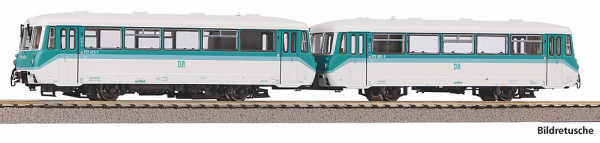 Piko 52897 - DR Dieseltriebwagen BR 772 + Steuerwagen mintgrün Ep.6, DCC + Sound