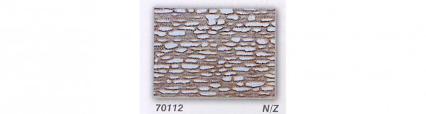 Heki 70112 - rustikale Bruchsteinmauer N/Z 28 x 14 cm 2 Stück Heki dur Modellbauplatten