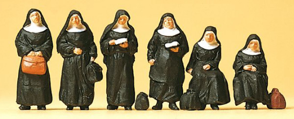 Preiser 10402 - Nonnen 6 teilig