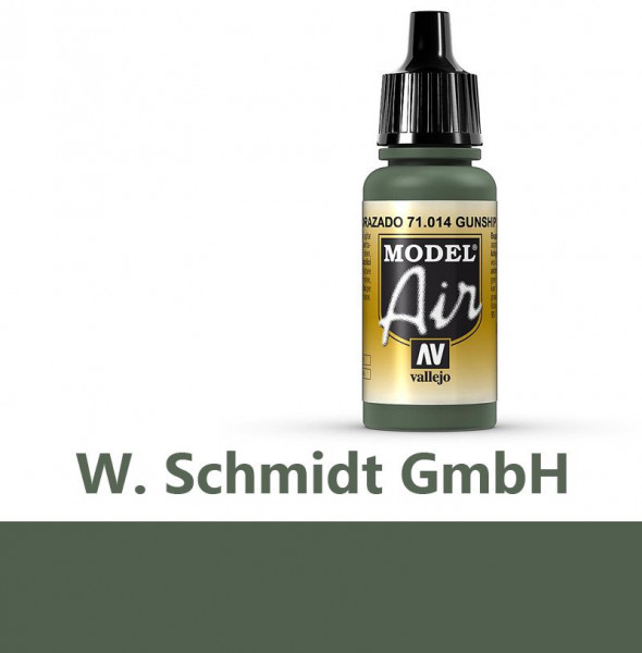 Vallejo 771014 - Model Air Gunshipgrün, 17 ml