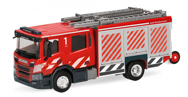Herpa 099363 - Scania Crewcab Löschfahrzeug "Audi Werkfeuerwehr"