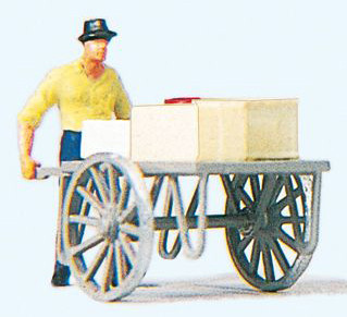 Preiser 28036 - Mann mit Karren