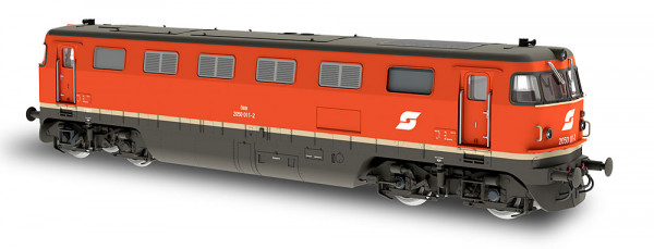 Jägerndorfer JC20512 - ÖBB Diesellok Reihe 2050 blutorange Ep.4-5, mit DCC-Decoder + Sound
