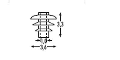Sommerfeldt 157 - Dachisolatoren grün 24 Stück