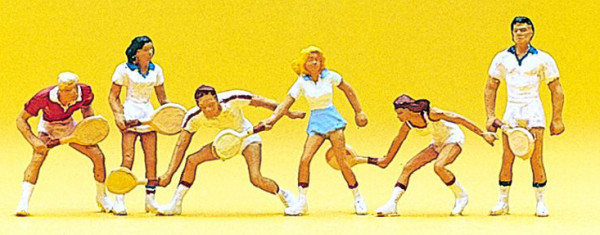 Preiser 10078 - Tennisspieler 6 teilig