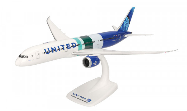 Herpa 614863 United Airlines Boeing 787-9 Dreamliner "The Future is SAF"