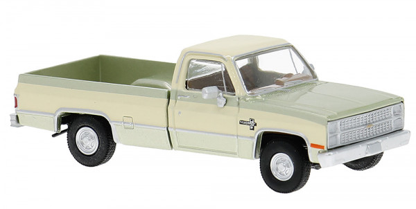 Brekina 19695 - Chevrolet C 10, hellgrün/hellbeige, 1982